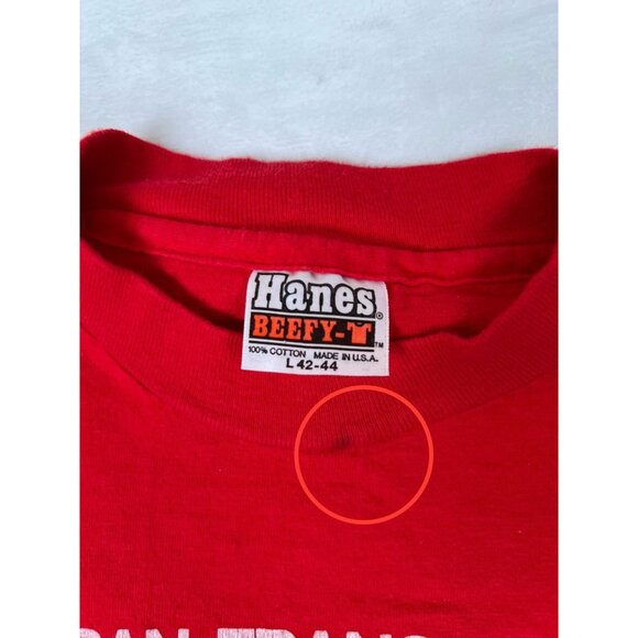 Vintage San Francisco 49ers T-Shirt 1981 NFC Champions Size Large Single Stitch - Picture 3 of 12